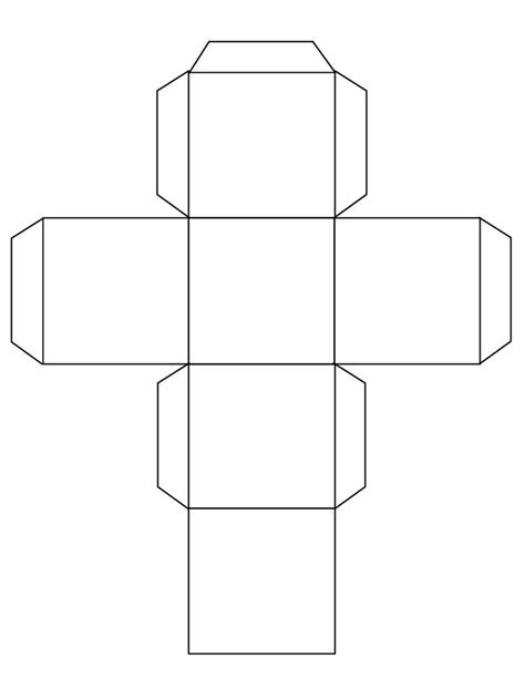 cube template    figuras  pinterest cube template