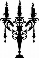 Candelabra Silhouette Clipart Halloween Silhouettes Candles Candle Clip Store Victorian Stencil Cliparts Cut Pattern Holder Library 2212 Printables Gothic Candleabra sketch template