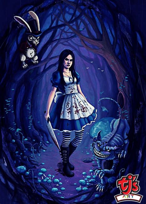 Pin By Tj S Art On Game Dark Alice In Wonderland Alice Madness