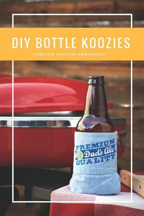 easy   bottle koozies perfect  game day bottle easy sewing projects big game