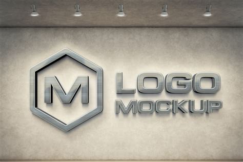 logo mockups  wall mock