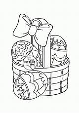 Coloring Easter Eggs Pages Basket Kids Egg Wuppsy Printables Bunny Little sketch template