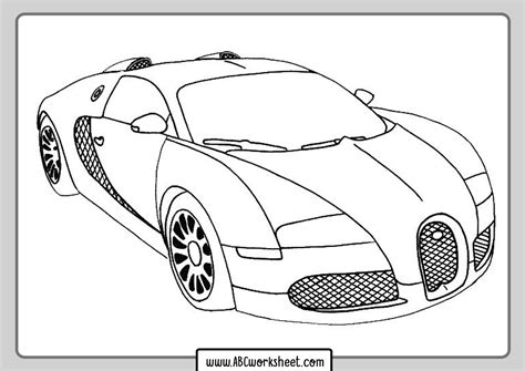 race car coloring sheet car buw