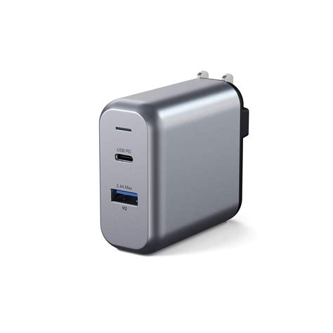 dual port wall charger satechi touch  modern