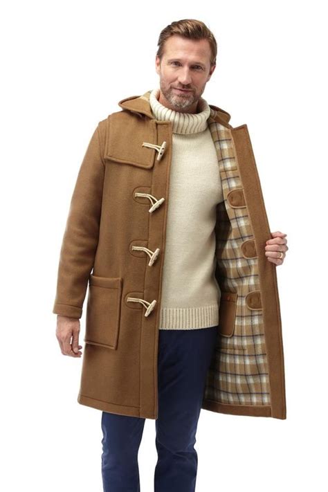 mens duffle coat classic fit wooden toggles mens duffle coat duffle coat mens coats