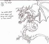 Dragon Sky Slifer Coloring Yu Gi Oh Pages Template Sketch sketch template