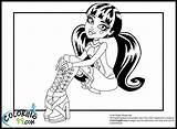 Coloring Pages Monster High Draculaura Vampire Color Library Clipart Most sketch template