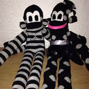 apen gemaakt van sokken apen sokken