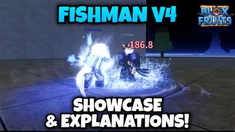 fishmanshark  abilities showcase explanation blox fruits youtube