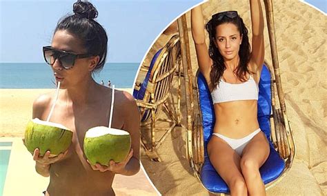 topless tyla carr displays her slender frame in sri lanka daily mail online
