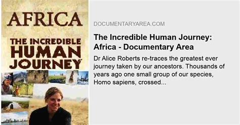 The Incredible Human Journey Africa Watch Online Full Movie