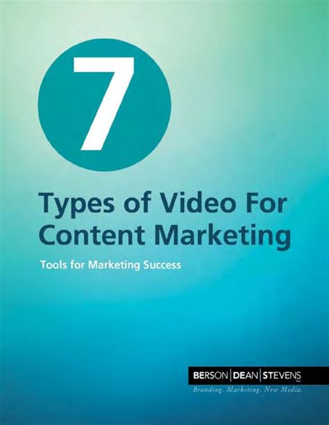 types  video  content marketing