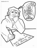 Reformation Coloring Luther Martin Pages Getcolorings Template Bring sketch template