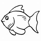 Fish Template Templates Coloring Small Kids Shape sketch template