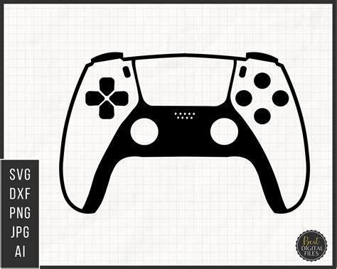 ps game controller svg file instant  png dxf jpeg ai gaming