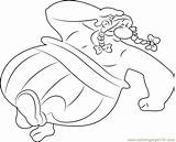 Coloring Obelix Happy Coloringpages101 sketch template
