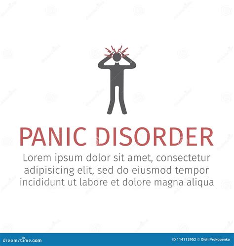 panic disorder icon vector illustration stock vector illustration