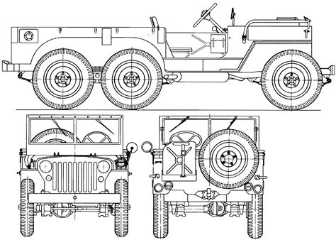 williys jeep   blueprint   blueprint   modeling
