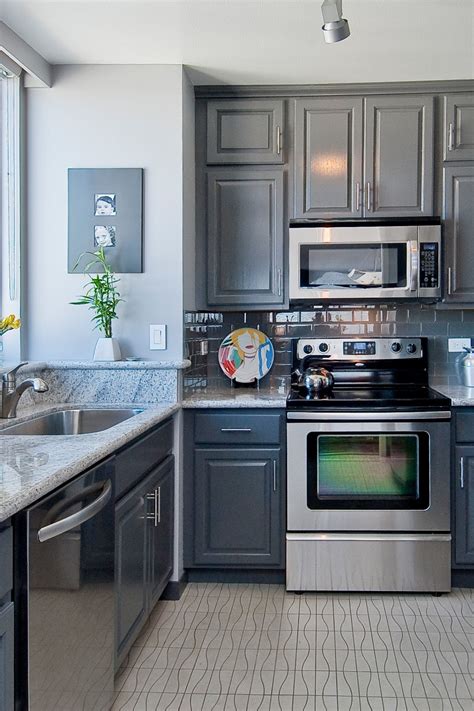 gray granite kitchen countertops design ideas