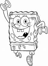 Sponch Spongebob sketch template