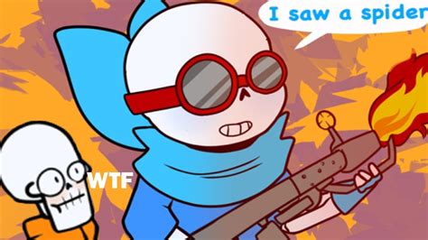 sans just went full overkill undertale comic dub compilation youtube