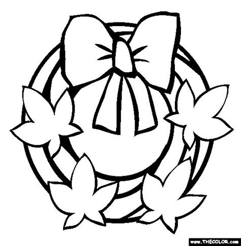 fall wreath coloring page  fall wreath onlin coloring pages