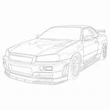 Nissan Gtr Singular Creation Vectorified sketch template