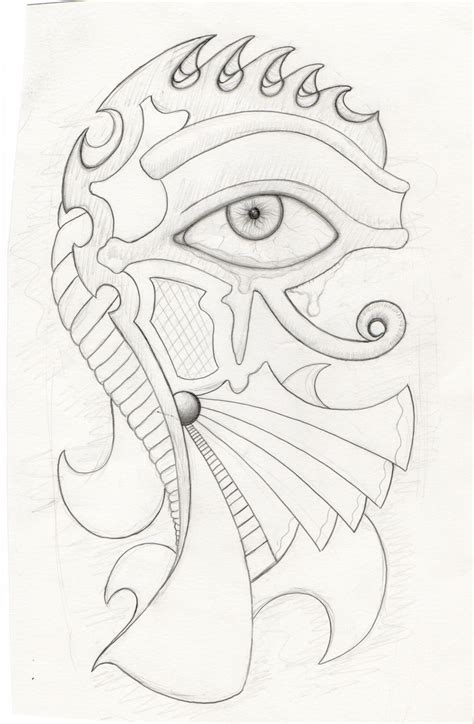 eye of horus tattoo sketch by laagernaught on deviantart