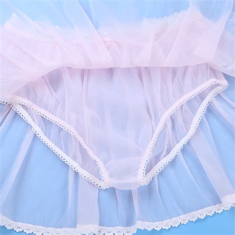 sexy male mens adults lingerie elastic lace waist see through sheer