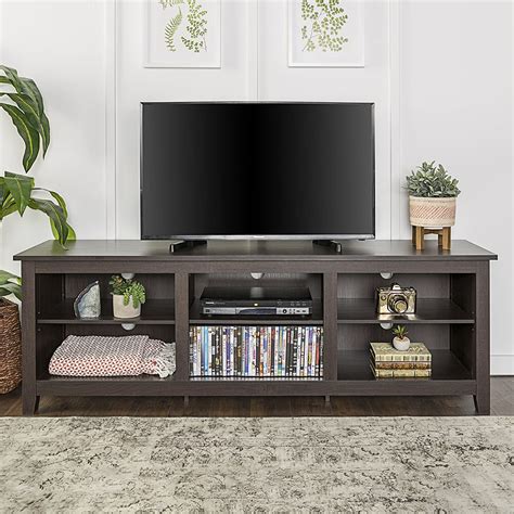 amazoncom  furniture  espresso wood tv stand console  flat
