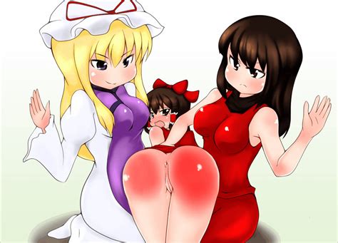 rule 34 3girls animated anus ass heppokonin looking back multiple girls open mouth pussy red