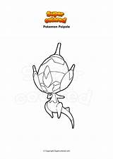 Pokemon Supercolored Melmetal Glumanda Coloriage Malvorlage Cosmoem Ponita Poipole sketch template