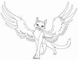 Cat Coloring Warrior Winged Drawing Pages Cats Warriors Print Deviantart Wings Lines Line Coloringhome Dragon Popular Deviant Paintingvalley Library Clipart sketch template