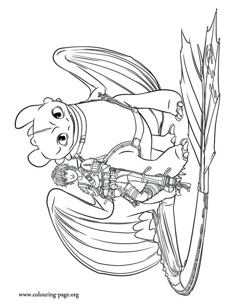 train  dragon  hiccup   dragon toothless coloring page