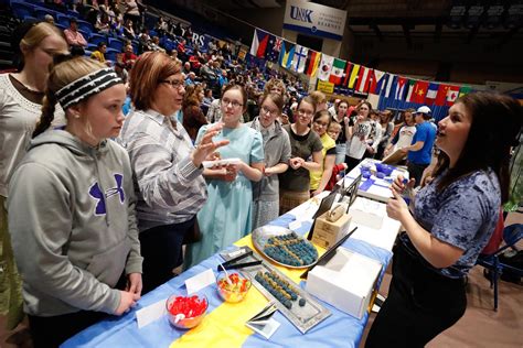 international students share food cultures  unk festival