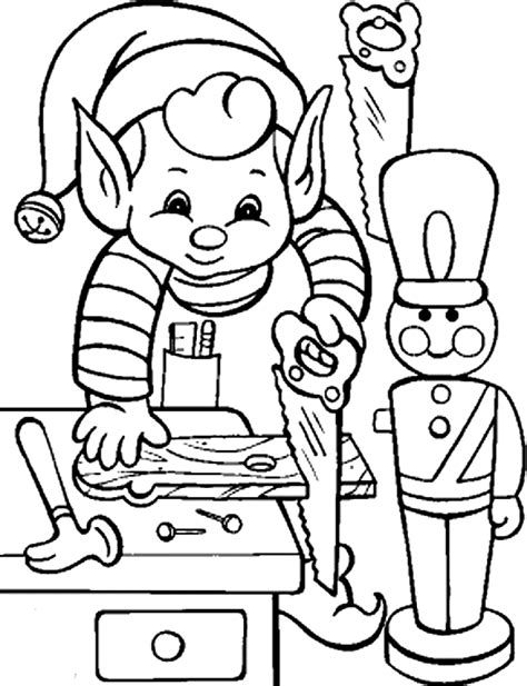 christmas elves coloring pages   christmas elves