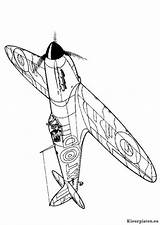 Kleurplaat Vliegtuigen Kleurplaten Spitfire Tweede Wereldoorlog Aircrafts Vliegtuig Flugzeugen Coloriages Voertuigen Transport Downloaden Vriend Uitprinten sketch template