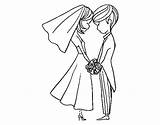 Moglie Marido Marito Novios Casados Colorare Disegni Noivos Dibuixos Marit Muller Coloriages Casamentos Bodas Acolore Casaments Nozze sketch template