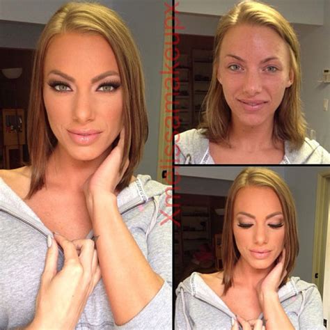 porn stars before and after their makeup makeover part 2