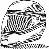 Helmet Clipart sketch template