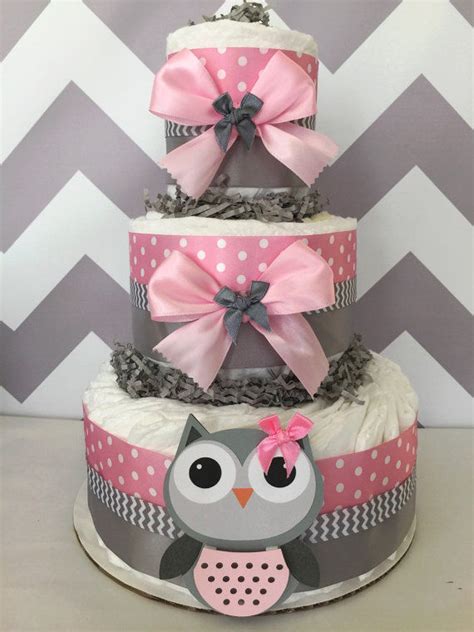 owl baby shower diaper cake pictures   images  facebook tumblr pinterest
