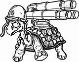 Nerf Tortoise sketch template