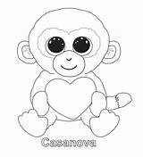 Beanie Coloring Ty Pages Boo Boos Printable Colouring Baby Duke Sheets Babies Casanova Kids Party Print Book Color Beanies Valentine sketch template