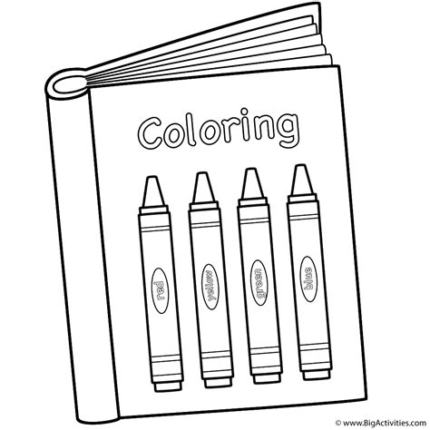 coloring book  crayons coloring page   school