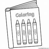Coloring Pages Book Books School Back Preschool Worksheets Color Crayons Cover Colouring 100th Kids Printable Kindergarten Template Worksheet Activity Bigactivities sketch template