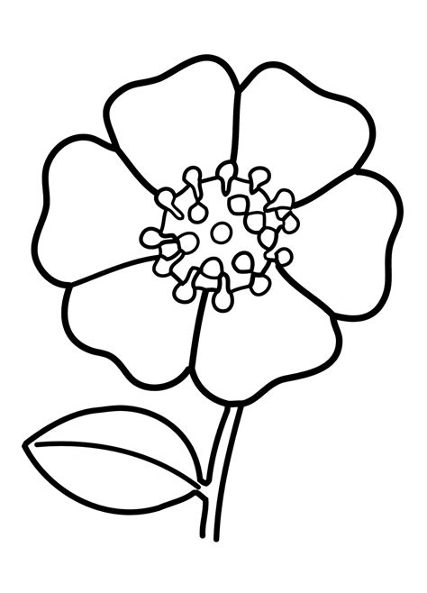 coloring page flower