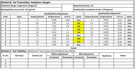 calibration record sheet report template templates sh vrogueco