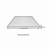 Orb Colorbond Mini Corrugated Roofing sketch template