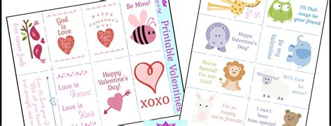 printable valentines day cards  kids    craft