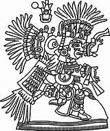 Coloring Aztec Figure Wecoloringpage sketch template